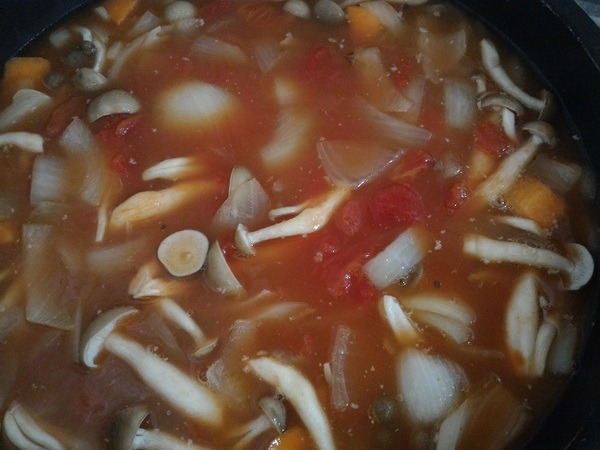 煮込んだトマト