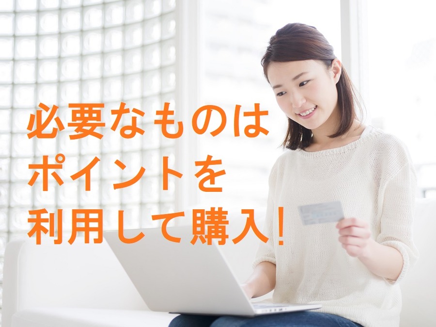 必要なものはポイントを利用して購入