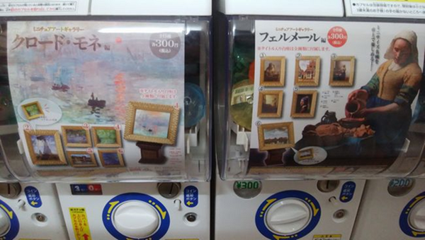 芸術シリーズのガチャガチャ