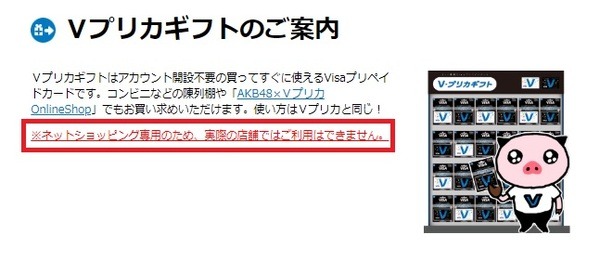 ネットショッピング専用のため、実際の店舗ではご利用はできません。