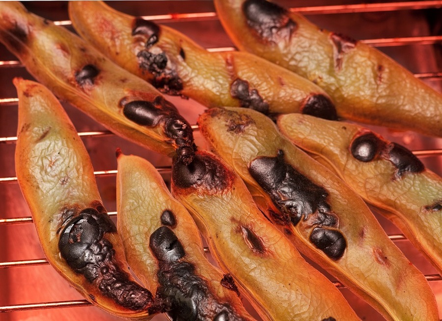 魚焼きグリルで焼き空豆をつくる