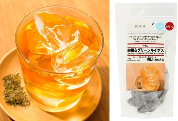 無印良品の水出し白桃＆グリーンルイボス