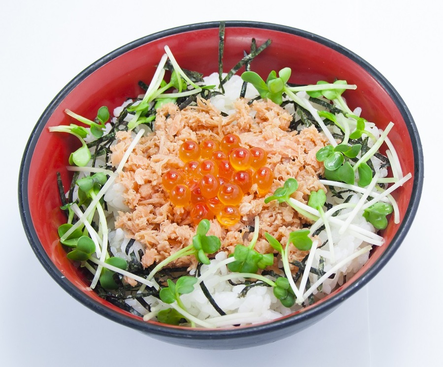 鮭といくらの親子丼