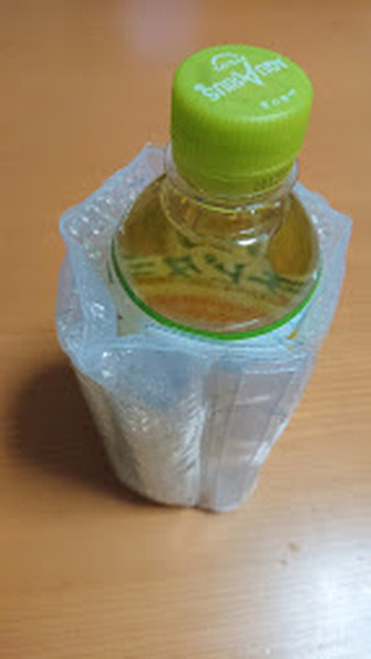 500mlのペットボトルに巻く