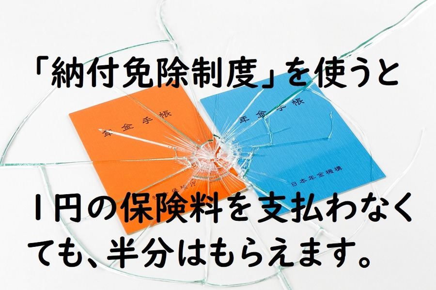 1円の保険料を支払わなくても、半分はもらえます