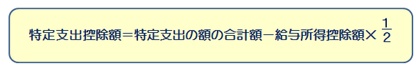 特定支出控除額の計算