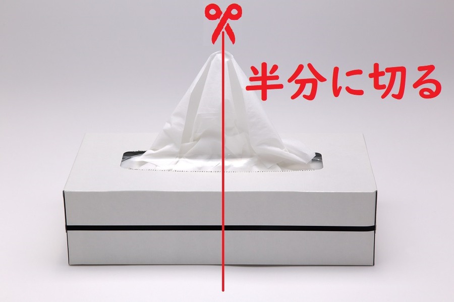 ティッシュを二つにして年間4,800円の節約！