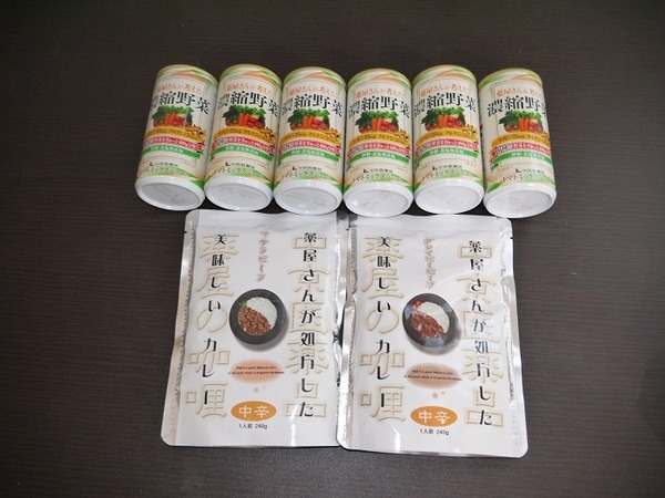 株主優待でいただく「薬膳、ご当地カレー」　レトルトだから非常時にも役立ちます。