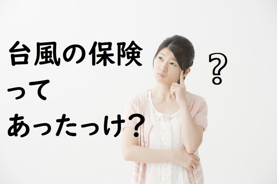 台風の保険ってあるの？