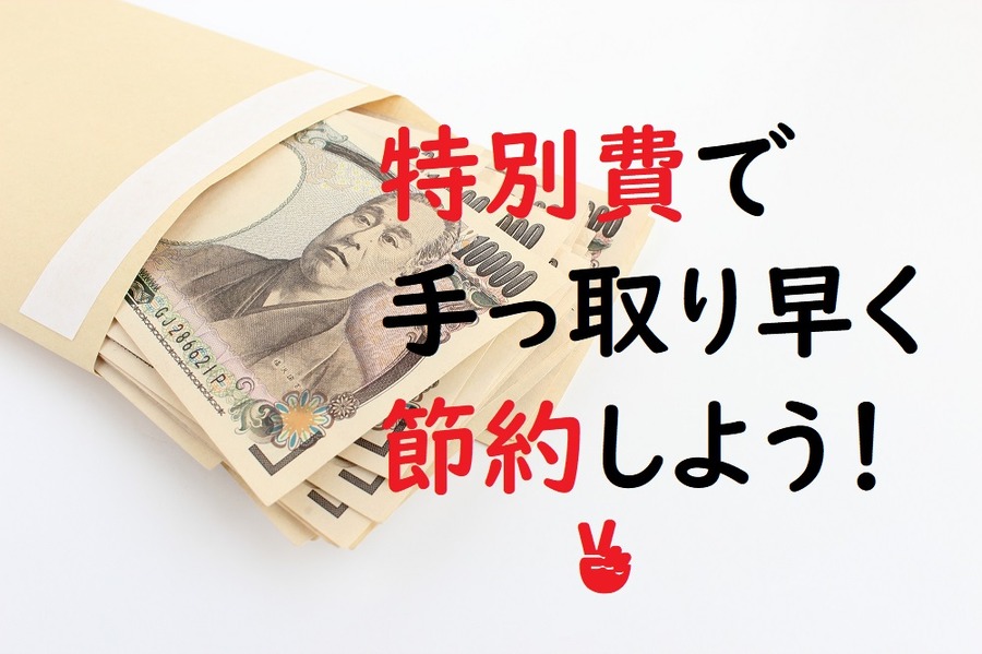 特別費で手っ取り早く節約しよう