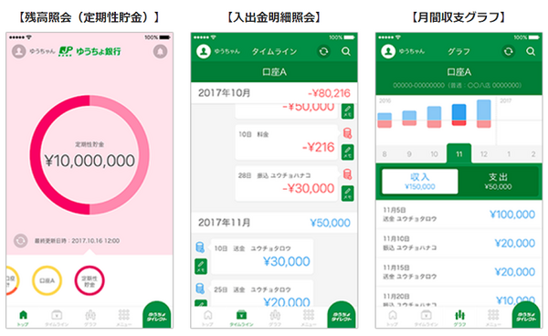 ゆうちょダイレクトのアプリ