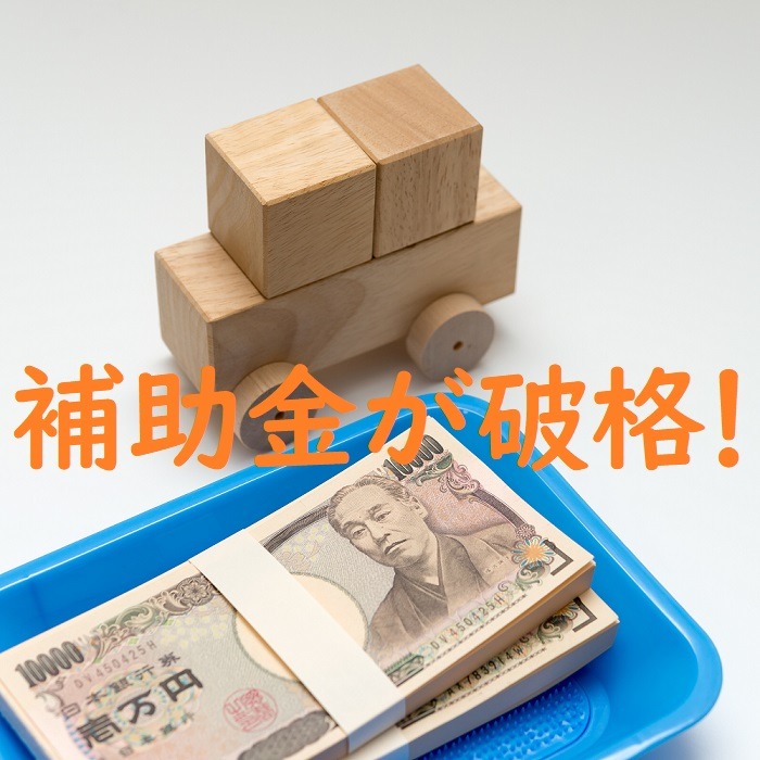 国からの補助金が破格