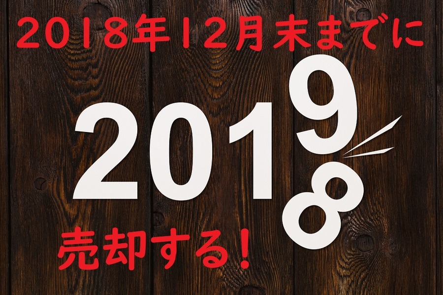 2018年12月末までに売却する