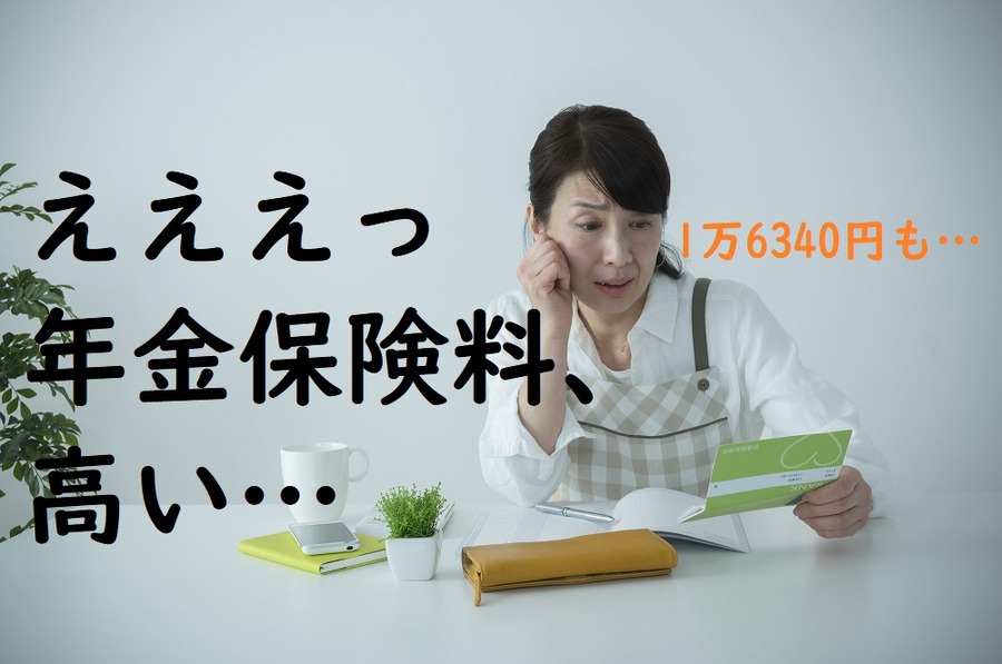高い！国民年金保険料は、月1万6,340円。