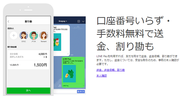 フィンテックを利用したサービスLINE Pay