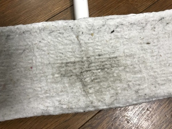 細かいゴミや髪の毛まで取れているメーカー品