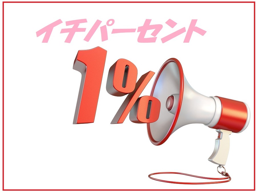 1％の差