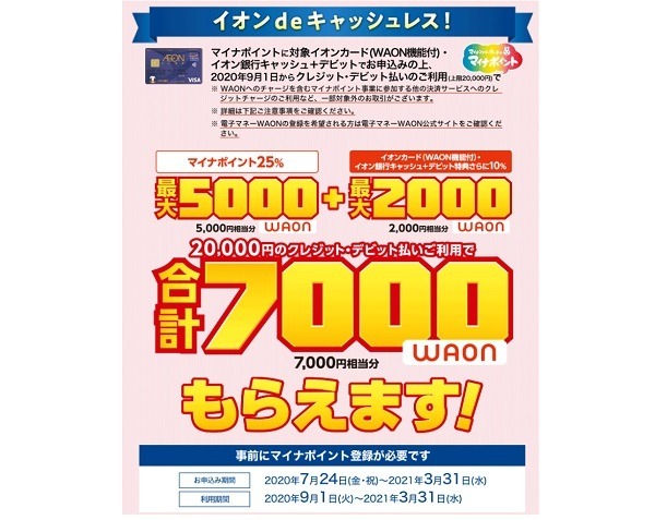 イオンのクレカでマイナポイント