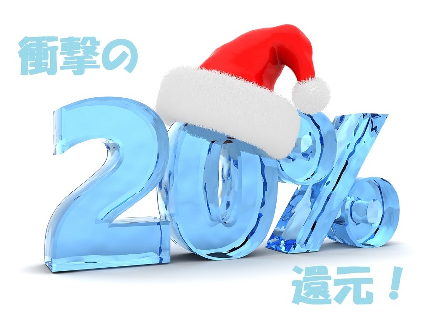 代金の20％の還元