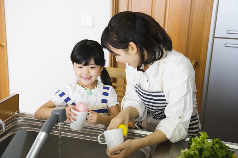 こどもと一緒に家事をやる