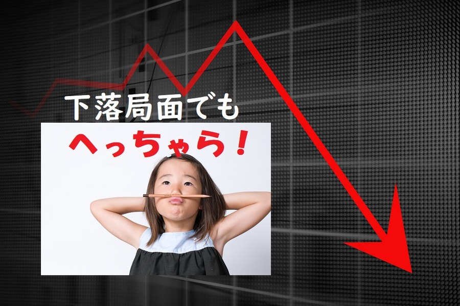 どんなに株が下落局面でも大丈夫