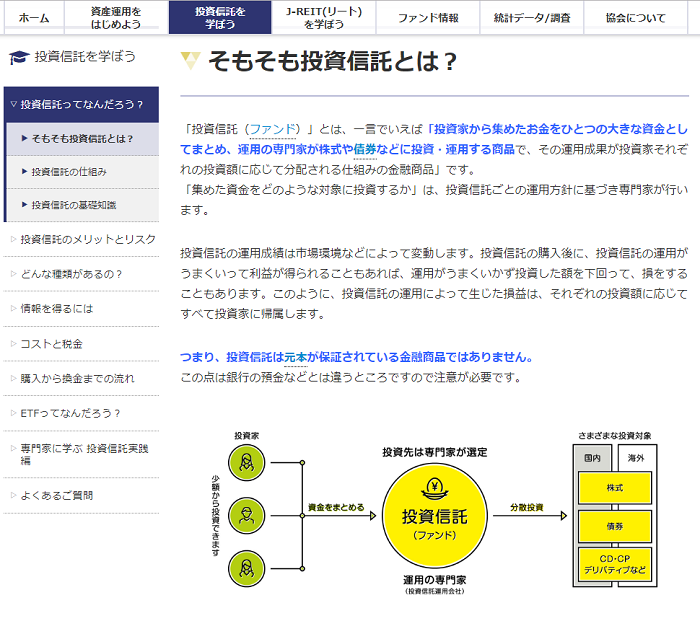 ETF（上場投資信託）やJ-REIT（リート）についても詳しく説明