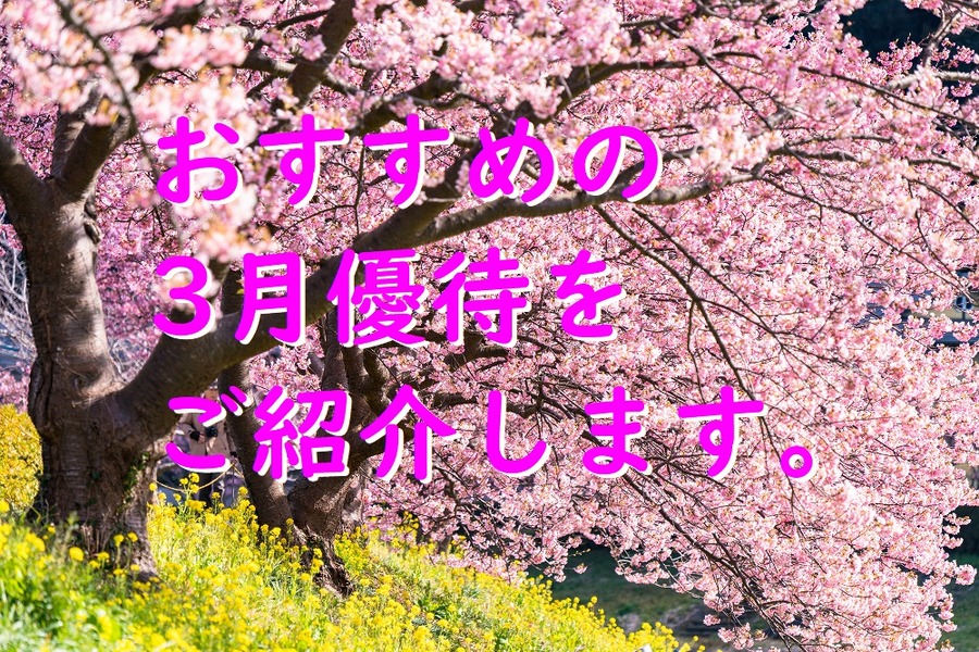 おすすめの3月優待