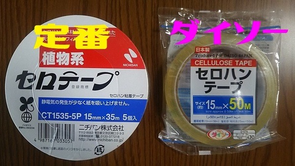 セロテープとセロハンテープ
