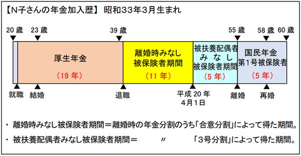 n子さんの年金加入歴