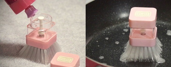 洗剤を入れて洗える