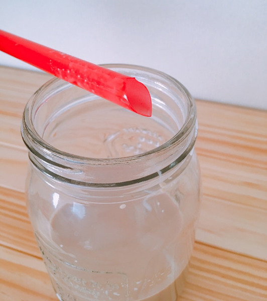 ストローが付いているのもポイントが高し