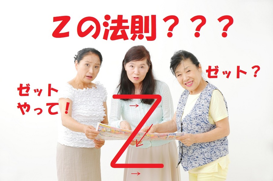 チラシはゼットの法則でみる