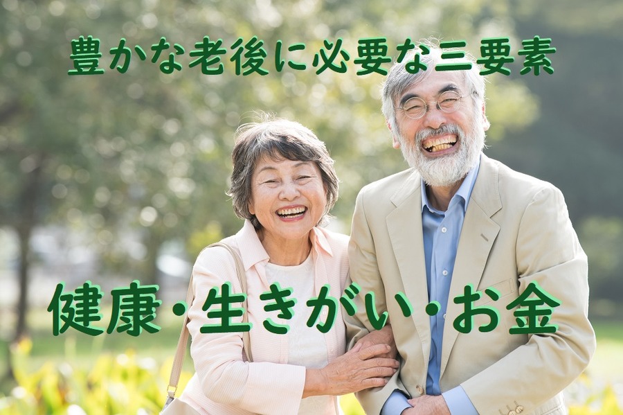 豊かな老後に必要な三要素