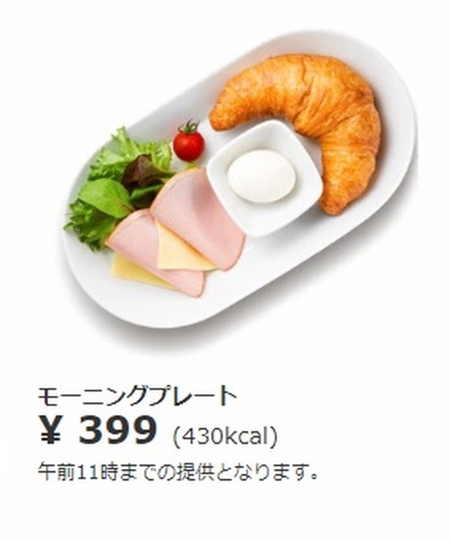 イケアのモーニングプレート