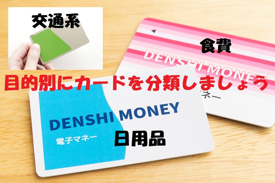 目的別でカードを分類しましょう