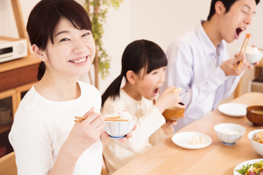 夕食は自宅で