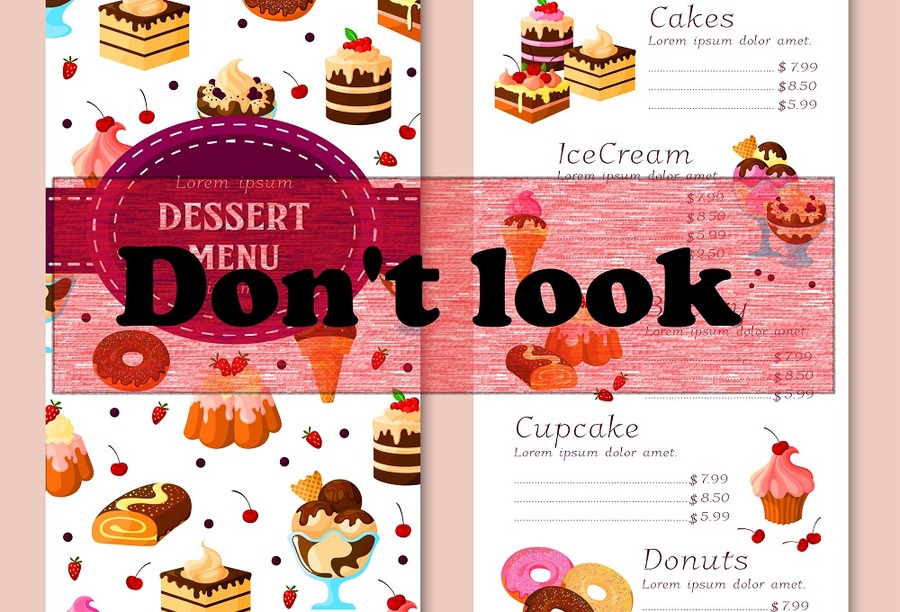 デザートは我慢する