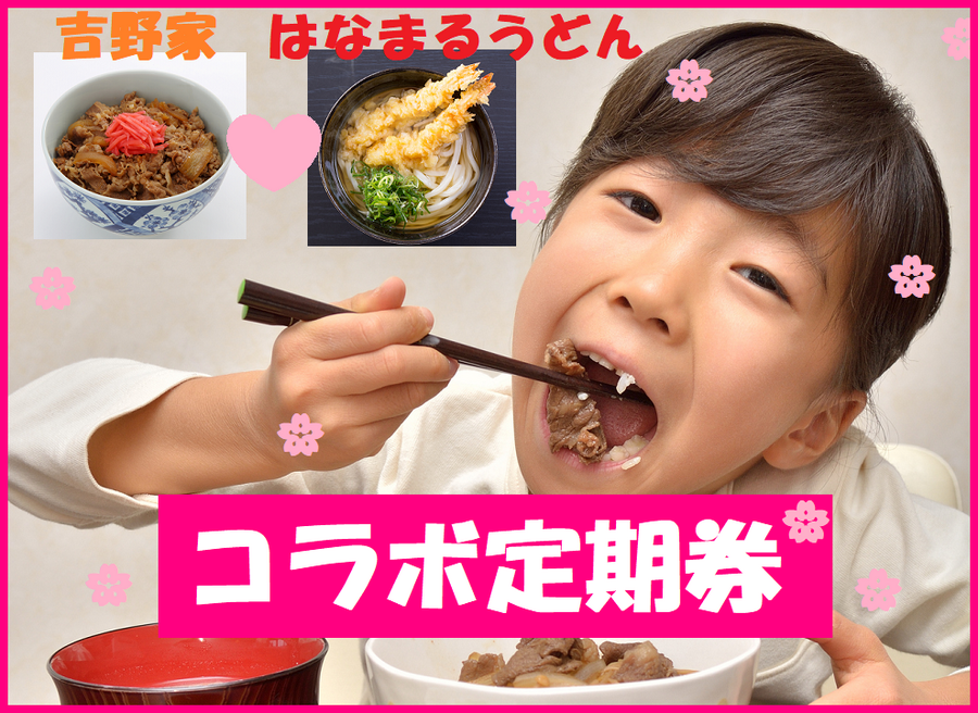 牛丼を食べる女の子