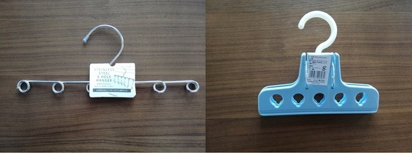 ステンレス6穴ハンガーとスラックスハンガー