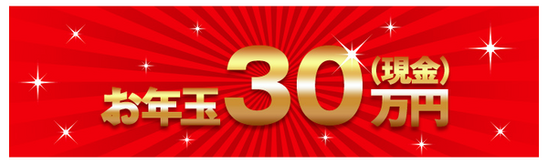 お年玉くじ　一等30万円