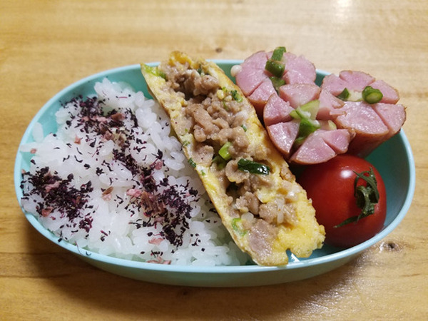 そぼろイン玉子焼き
