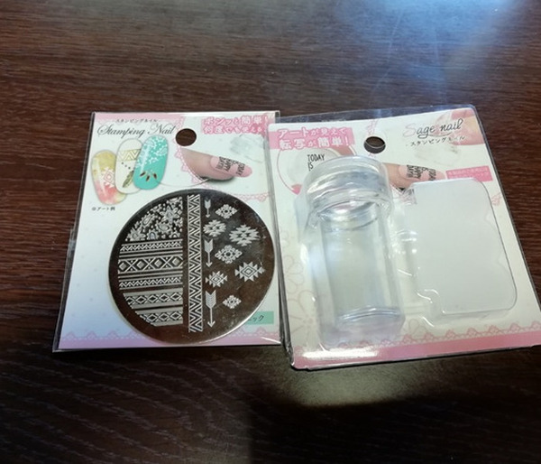 セリアのスタンプネイル