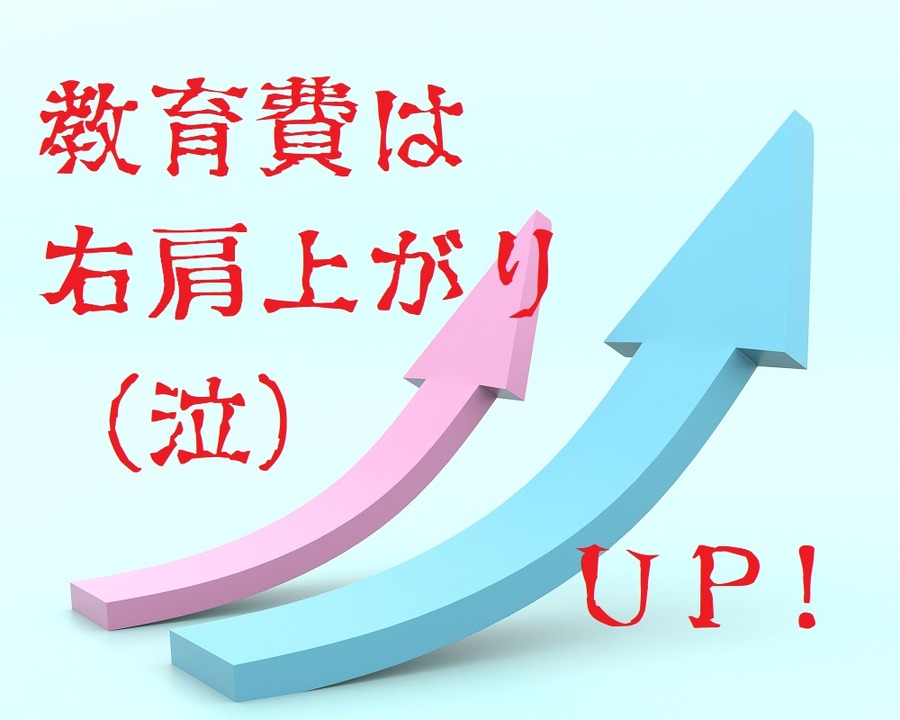 教育費は右肩上がり