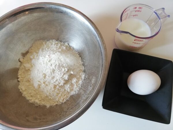 ホットケーキを作る準備