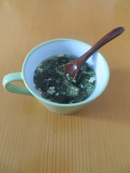 オクラ入りねばねば野菜のスープ