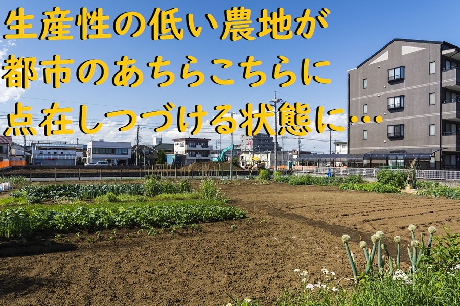 生産性の低い農地が点在しつづける状態になってしまう