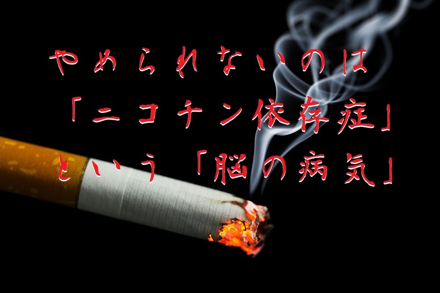 やめられないのは 「ニコチン依存症」 という「脳の病気」