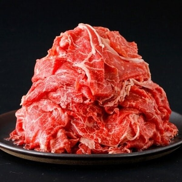 黒毛和牛赤身（モモ）切り落とし1kg