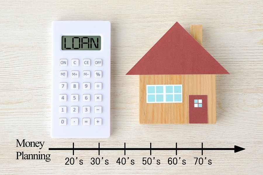 家の模型と計算機