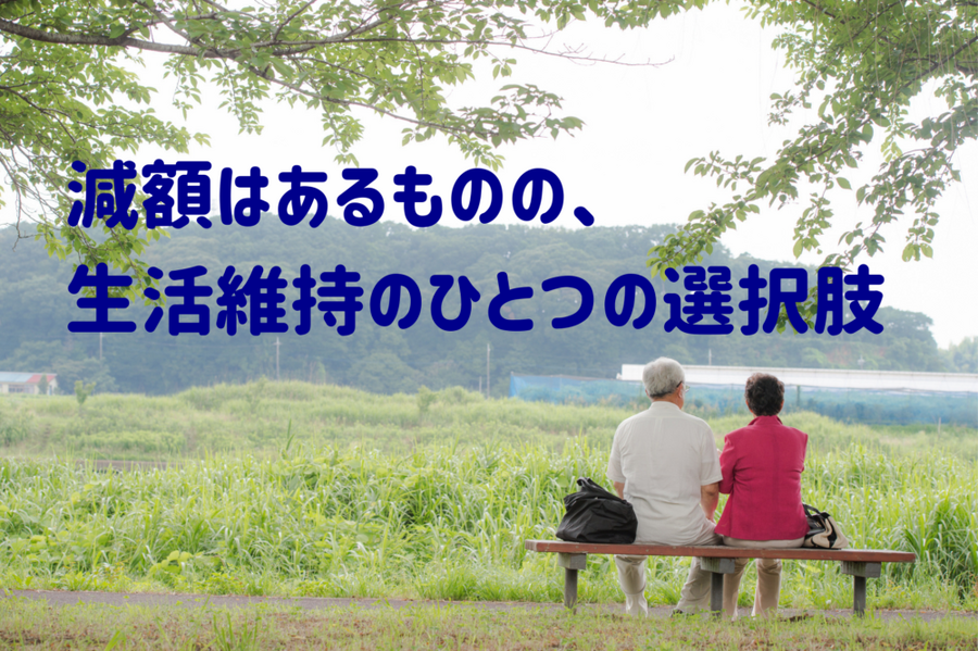 減額はあるものの生活維持のひとつの選択肢